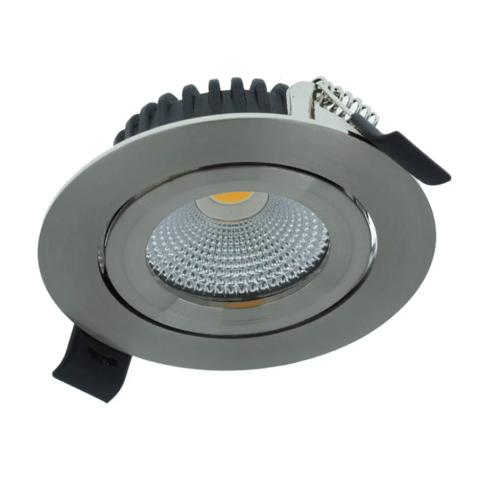 MBL Lighting Inbouwspot Luna 2700 RVS Rond 5W Kantelbaar IP44