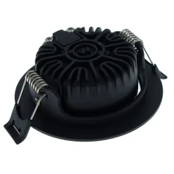MBL Lighting Inbouwspot Luna 2700 Zwart Rond 5W Kantelbaar IP44