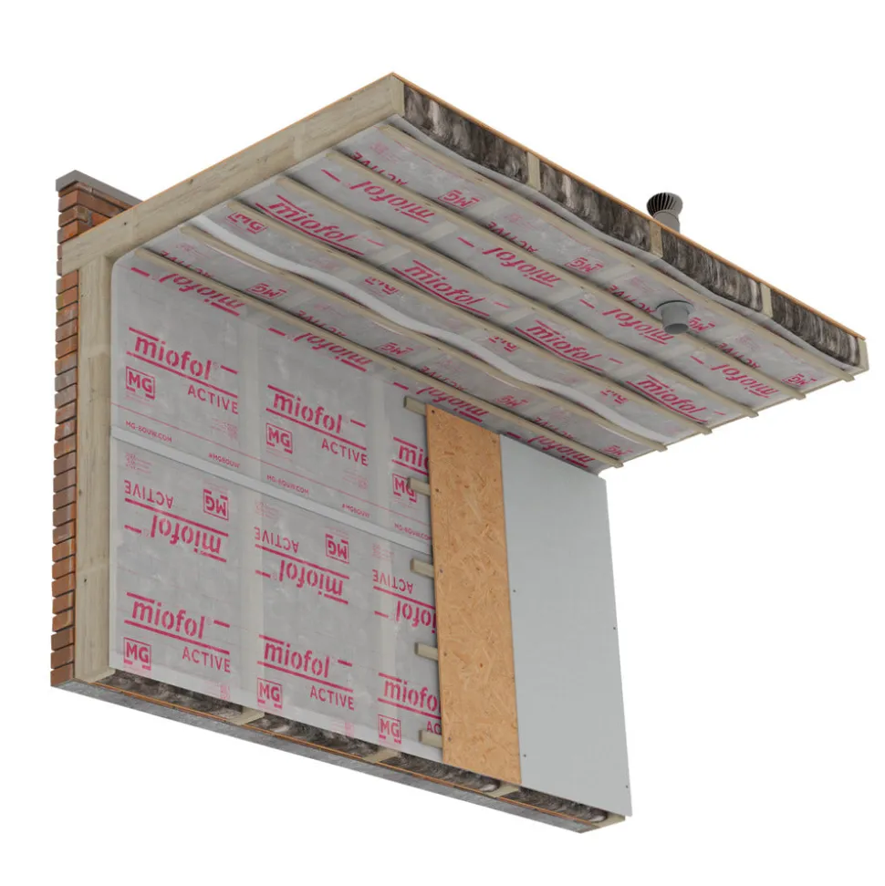 MG Miofol Klimaatfolie Active Variabel Dampremmend Dak en Wand 1,5x30m 45m2