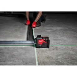 Milwaukee Accu Kruislijnlaser Groen 3x360C° M12 3PL-0C 12V Body In Koffer