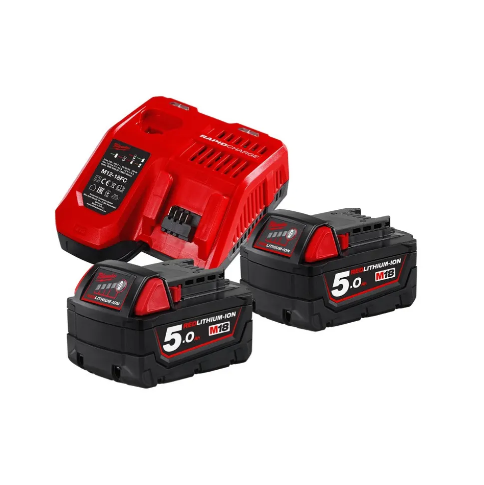 Milwaukee Accupack + Lader M18 NRG-502 2x5Ah