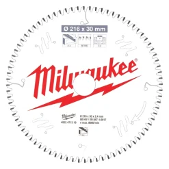 Milwaukee Cirkelzaagblad MS Alu 80ATB 216x30x2,4mm
