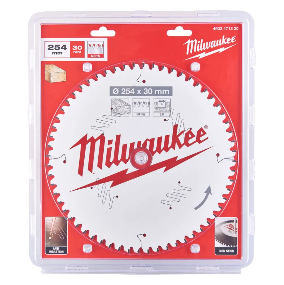 Milwaukee Cirkelzaagblad MS W 60ATB 254x30x3,0mm