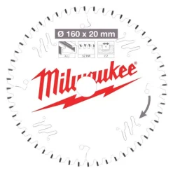 Milwaukee Cirkelzaagblad P W 52ATB 160x20x2,2mm