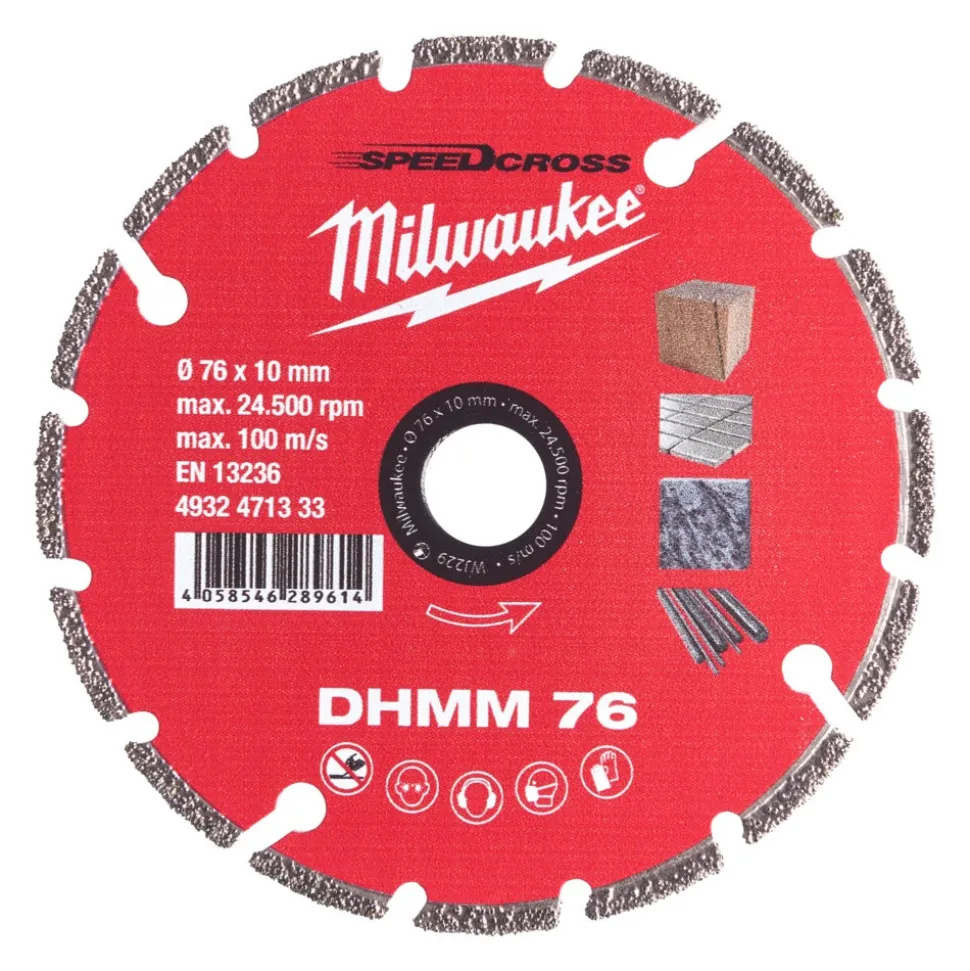 Milwaukee Diamant Zaagblad 76mm tbv M12FCOT