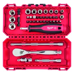 Milwaukee Dopsleutelset 38-Delig In Cassette 1/4''