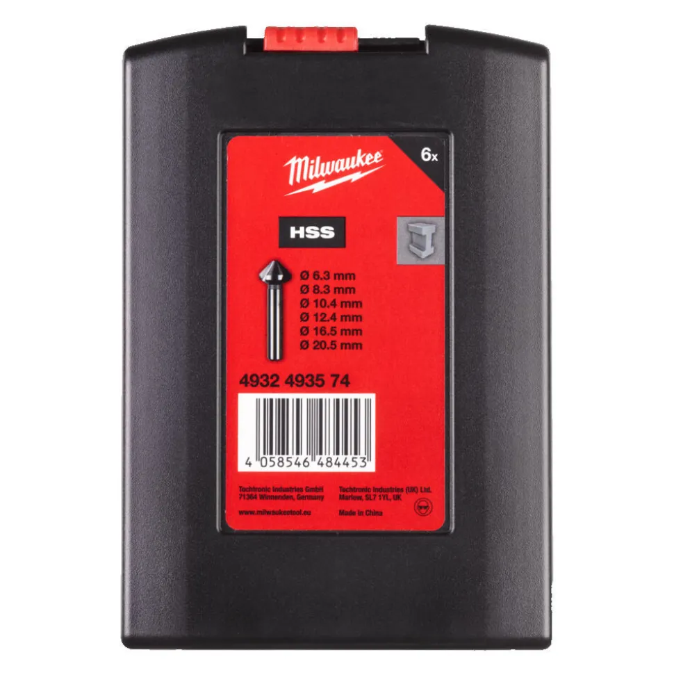 Milwaukee HSS Verzinkborenset 6st