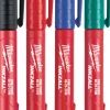 Milwaukee Marker Inkzall Zwart/Rood/Blauw/Groen 4st