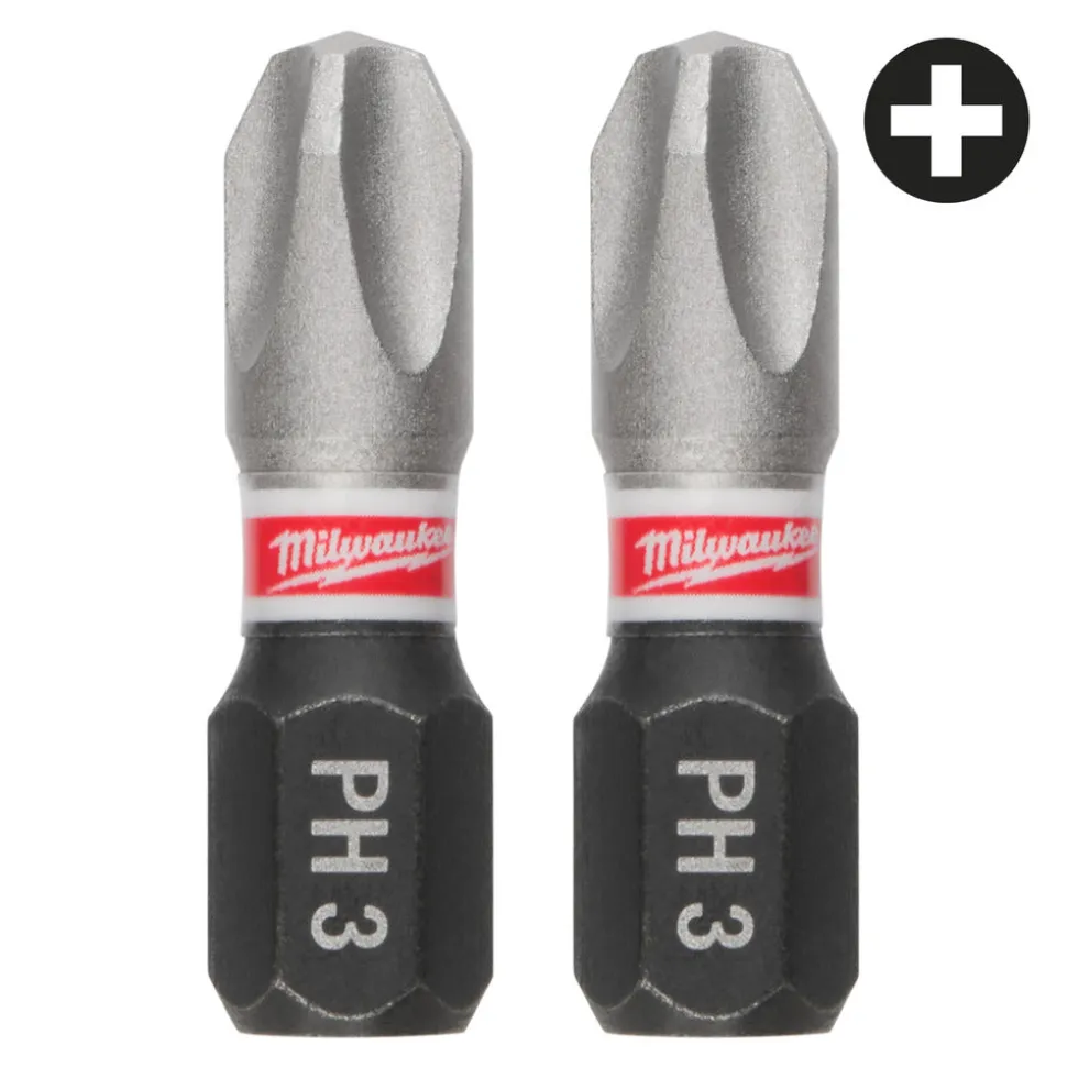 Milwaukee Schroefbit SHOCKWAVE PH3 25mm 3st