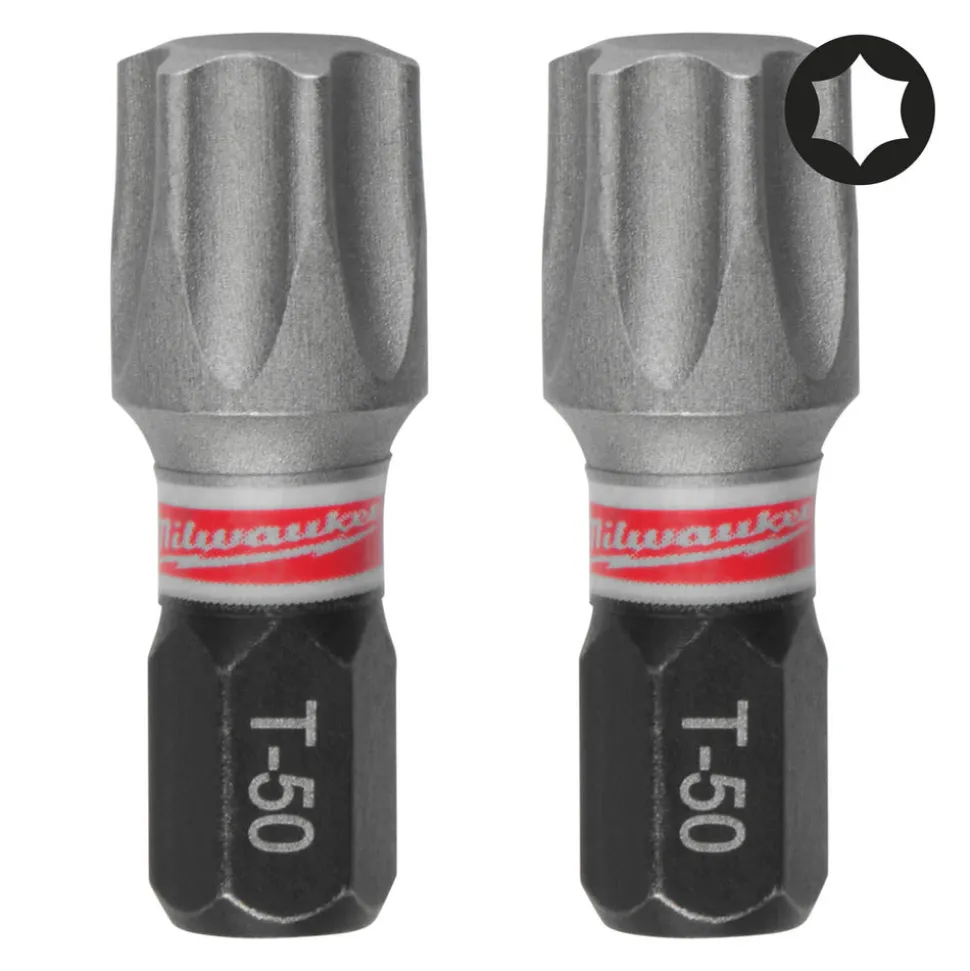 Milwaukee Schroefbit SHOCKWAVE TX50 25mm 3st