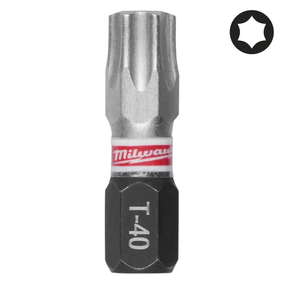 Milwaukee Schroefbit SHOCKWAVE TX40 25mm 3st