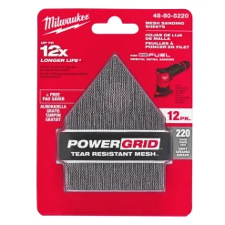 Milwaukee Schuurpapier Delta Velcro 67x92mm 12st