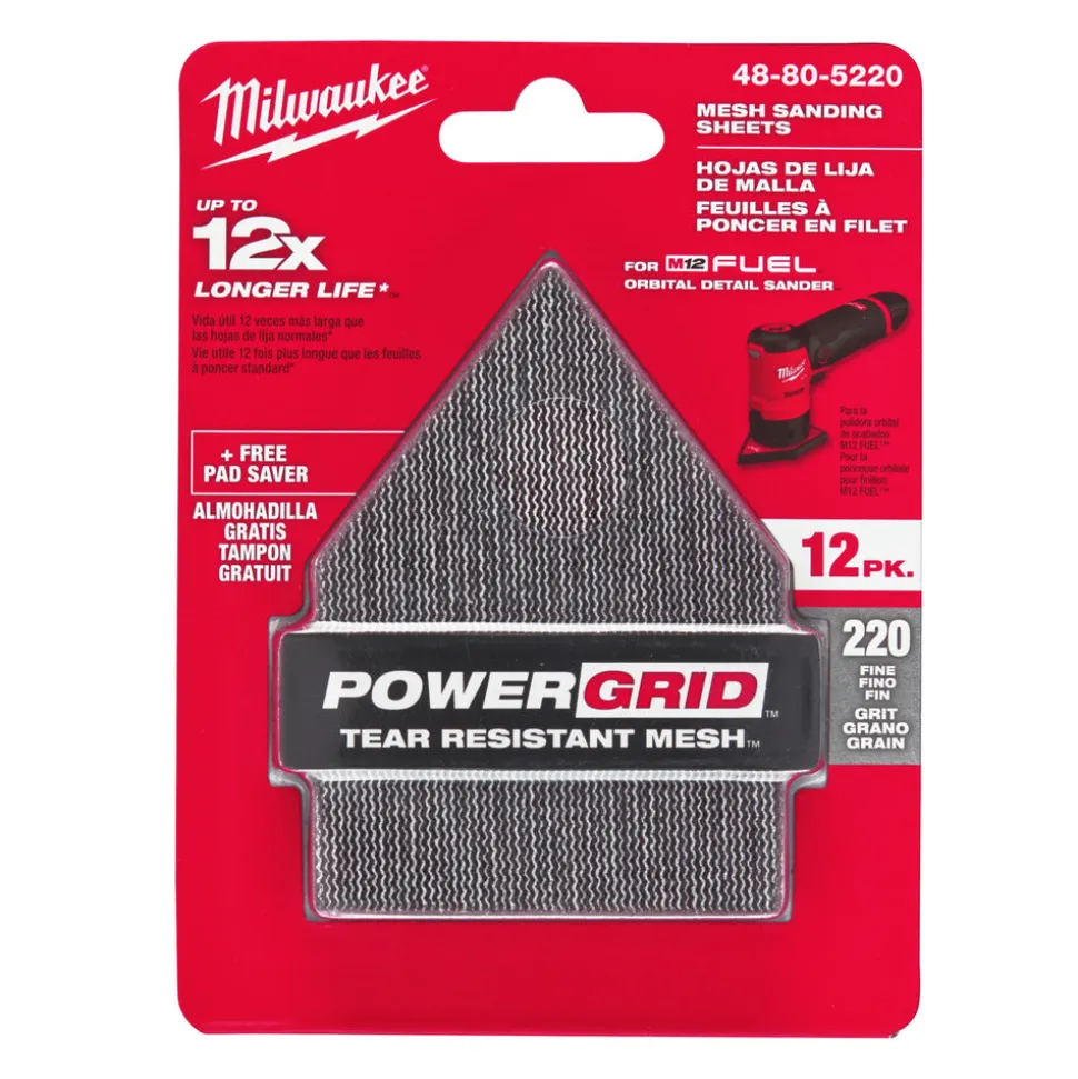 Milwaukee Schuurpapier Delta Velcro 67x92mm 12st
