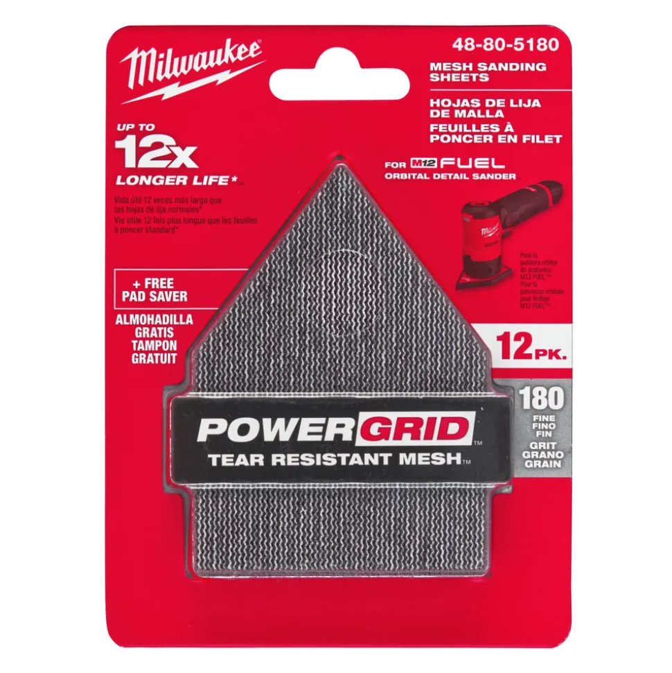 Milwaukee Schuurpapier Delta Velcro 67x92mm 12st