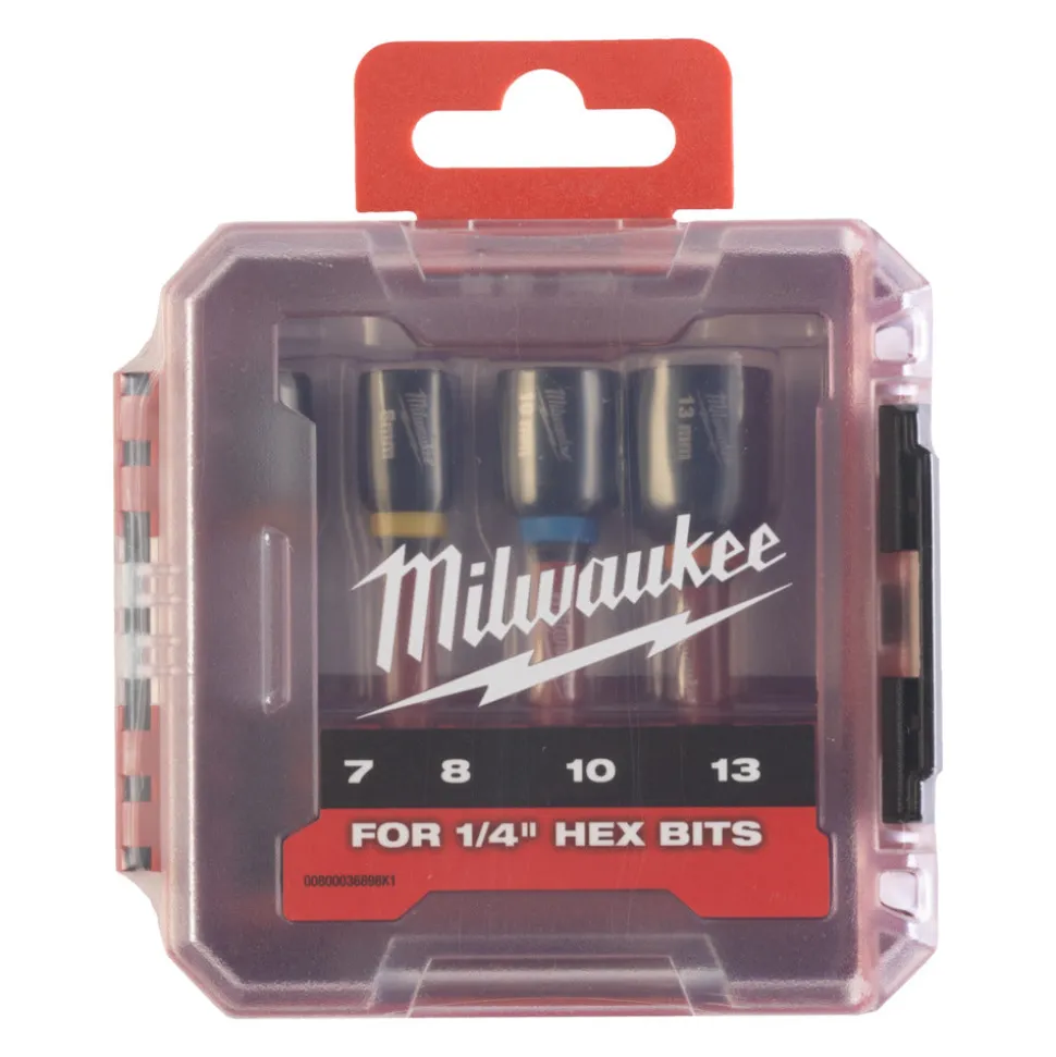 Milwaukee Shockwave Magnetische Doppenset 4-delig