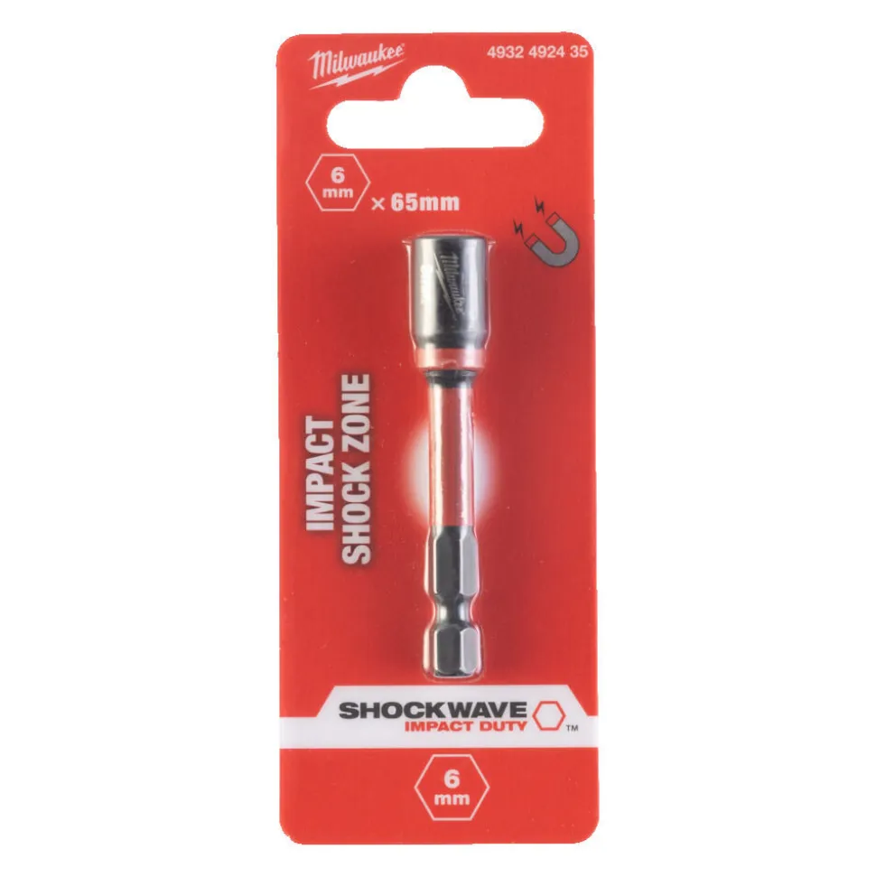 Milwaukee Shockwave Magnetische Slagdop 6x65mm