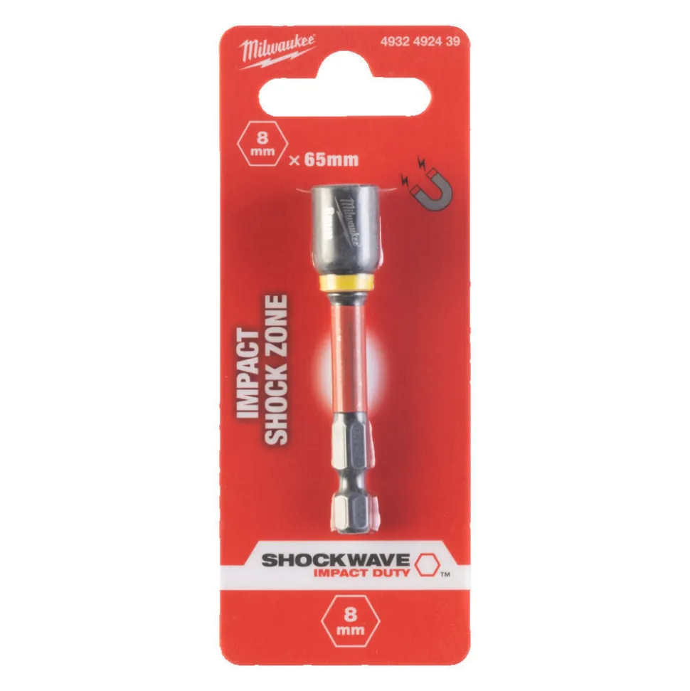 Milwaukee Shockwave Magnetische Slagdop 8x65mm