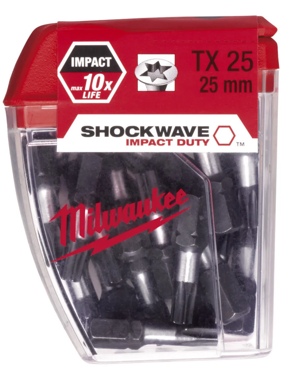 Milwaukee Shockwave Schroefbit TX25x25mm 25st