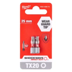 Milwaukee Shockwave Schroefbit TX20x25mm 2st