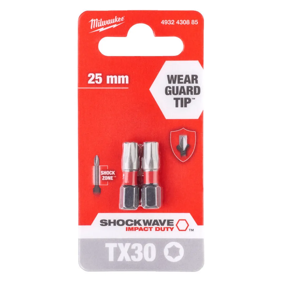 Milwaukee Shockwave Schroefbit TX30x25mm 2st