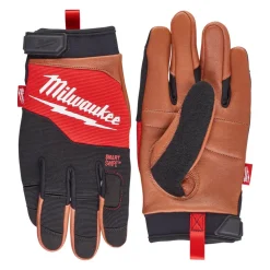 Milwaukee Werkhandschoenen Hybrid Leer Bruin Maat 9/L