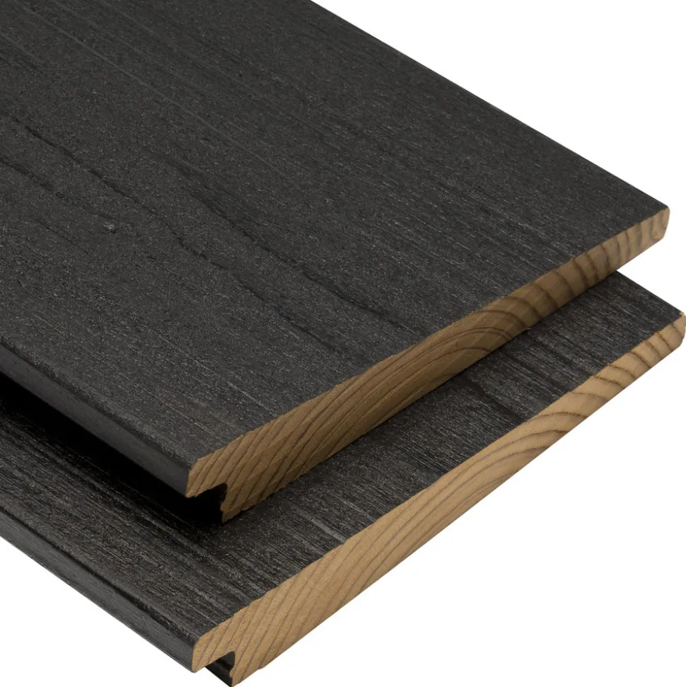 ModiWood Colour Zweeds Rabat XL Zwart RAL9005 BM-D 20x185x4200mm 4st 70% PEFC