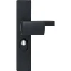 Nemef Veiligheidsbeslag Knop-Kruk SKG*** Aluminium Zwart 3415-55mm