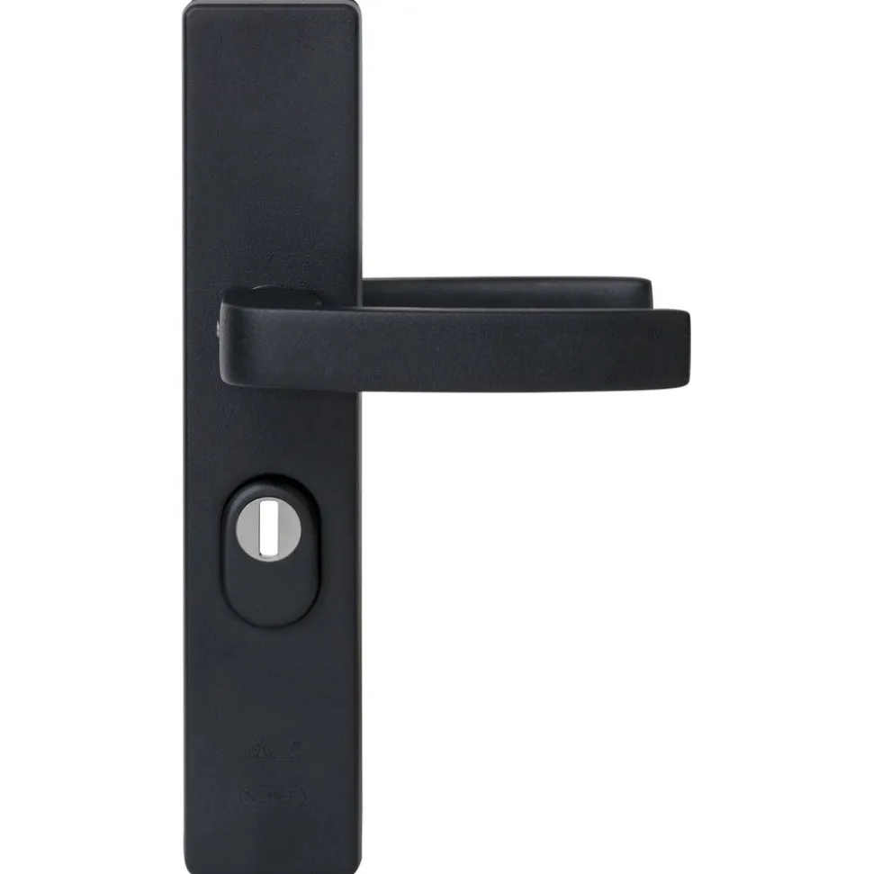Nemef Veiligheidsbeslag Kruk-Kruk SKG*** Aluminium Zwart 3417-55mm