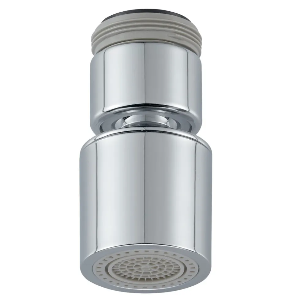 Neoperl VARIOduo Straalregelaar PCA verchroomd M22x1/M24x1 omstel met kogelgewricht