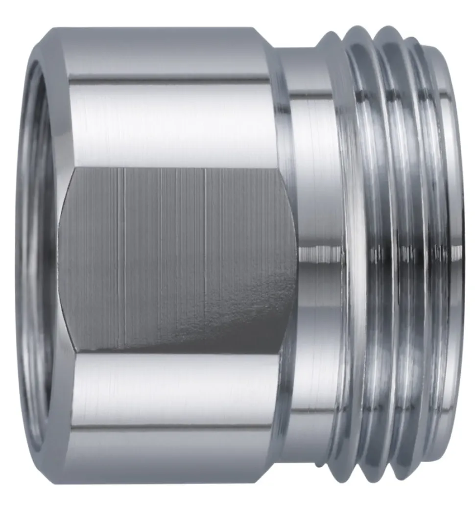 Neoperl Verloopnippel messing verchroomd M22x3/4"