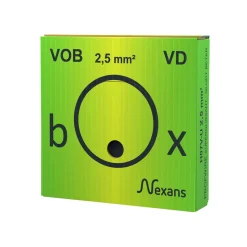 Nexans Installatiedraad Profwire VDbox Geel/Groen 2,5mm2 100m