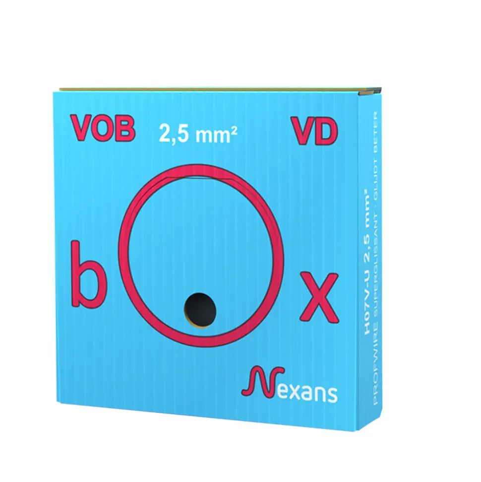 Nexans Installatiedraad Profwire VDbox Blauw 2,5mm2 100m