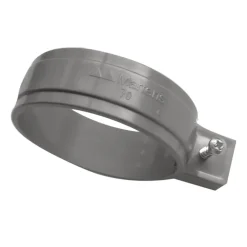 Ophangbeugel PVC Ø100 mm zonder pen grijs t.b.v. HWA
