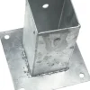 Paalhouder Thermisch Verzinkt 91x91mm Met Plaat