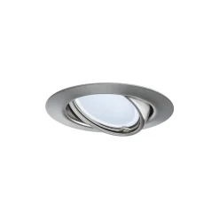 Paulmann Inbouwspot Base Geborsteld Staal Rond 5W Kantelbaar 3st