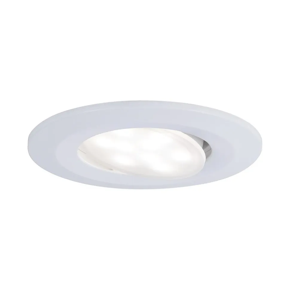 Paulmann Inbouwspot Calla Mat Wit Rond 6W Kantelbaar IP65