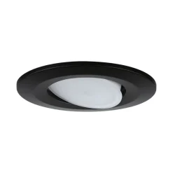 Paulmann Inbouwspot Calla Mat Zwart Rond 6W Kantelbaar IP65