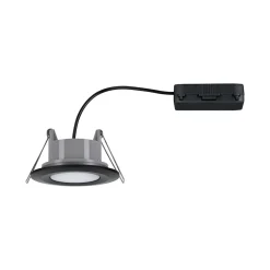 Paulmann Inbouwspot Calla Mat Zwart Rond 6W Kantelbaar IP65