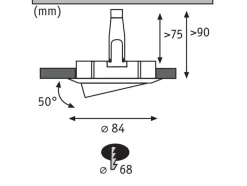 Paulmann Inbouwspot Nova Aluminium Rond 6,5W 3-Stap Dimbaar Kantelbaar 3st