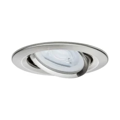 Paulmann Inbouwspot Nova Geborsteld RVS Rond 6,5W Kantelbaar 3st