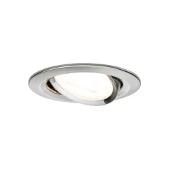 Paulmann Inbouwspot Nova Geborsteld RVS Rond 6,5W Kantelbaar 3st