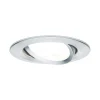 Paulmann Inbouwspot Nova Geborsteld Aluminium Rond 6,5W 3-Stap Dimbaar Kantelbaar