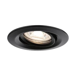 Paulmann Inbouwspot Nova Mini Mat Zwart Rond 4W Kantelbaar 3st