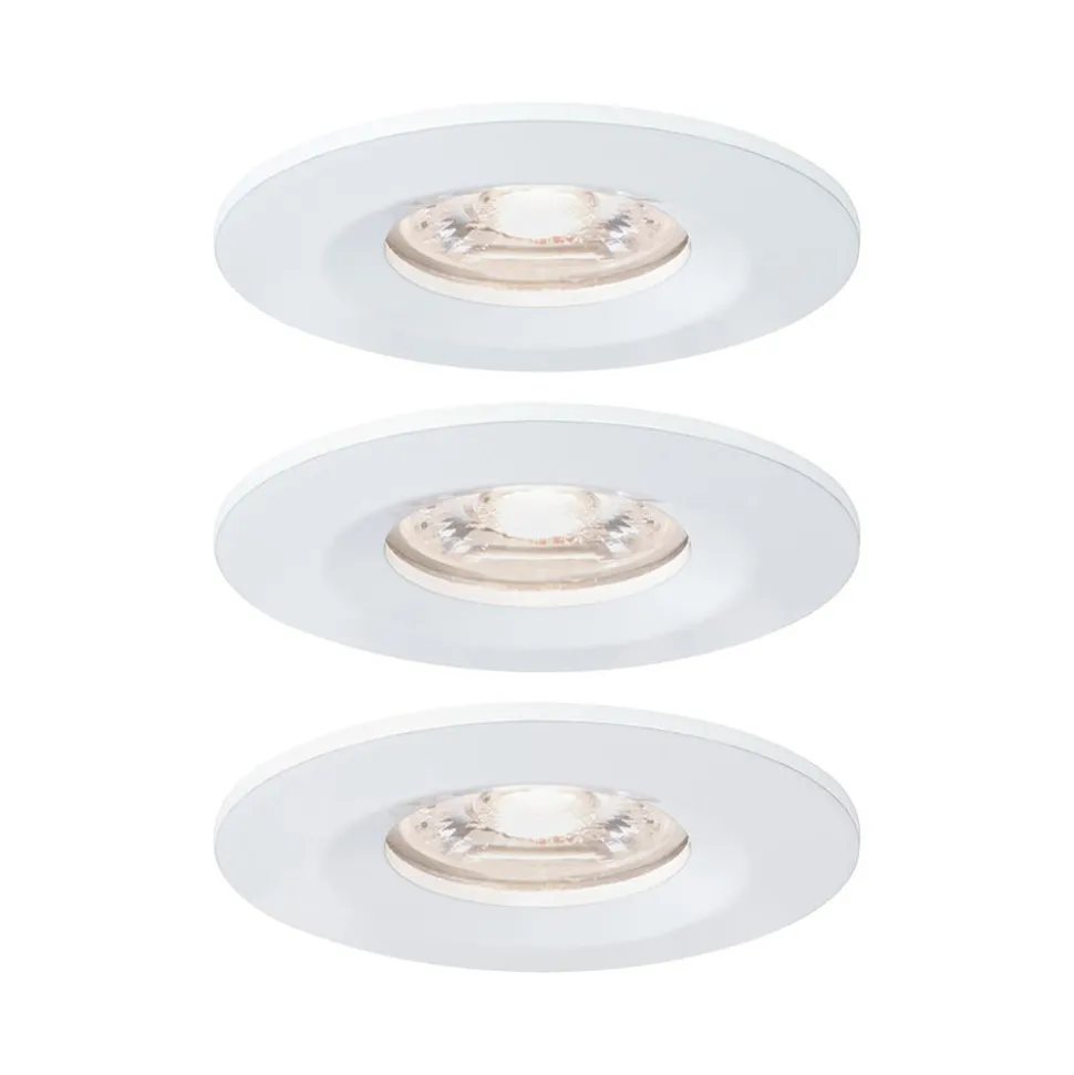 Paulmann Inbouwspot Nova Mini Mat Wit Rond 4W IP44 3st