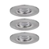 Paulmann Inbouwspot Nova Mini Geborsteld Aluminium 4W IP44 3st