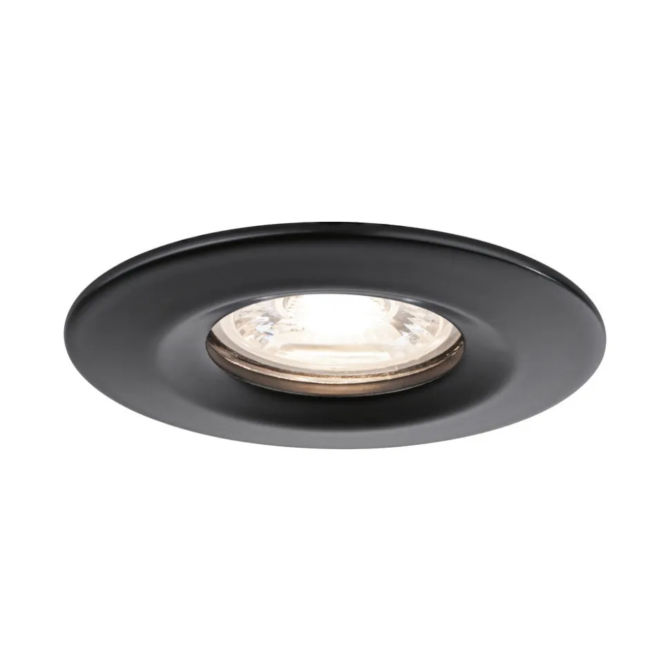 Paulmann Inbouwspot Nova Mini Mat Zwart Rond 4W IP44 3st