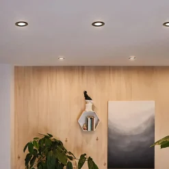 Paulmann Inbouwspot Nova Plus Zwart Rond 6W Kantelbaar 3st