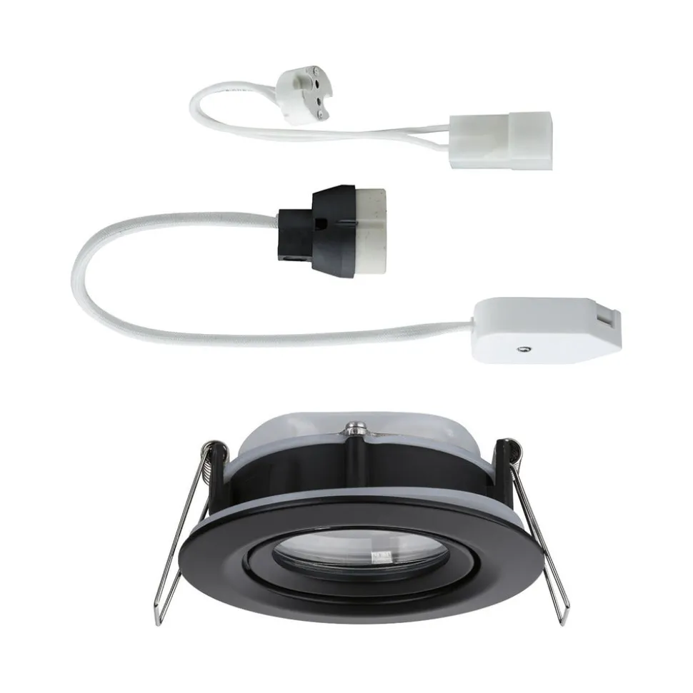 Paulmann Inbouwspot Nova Plus Mat Zwart Rond 35W Dimbaar Kantelbaar IP65