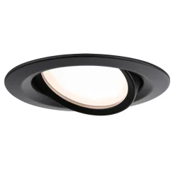 Paulmann Inbouwspot Nova Plus Mat Zwart Rond 6W Dim Kantelbaar IP65 3st