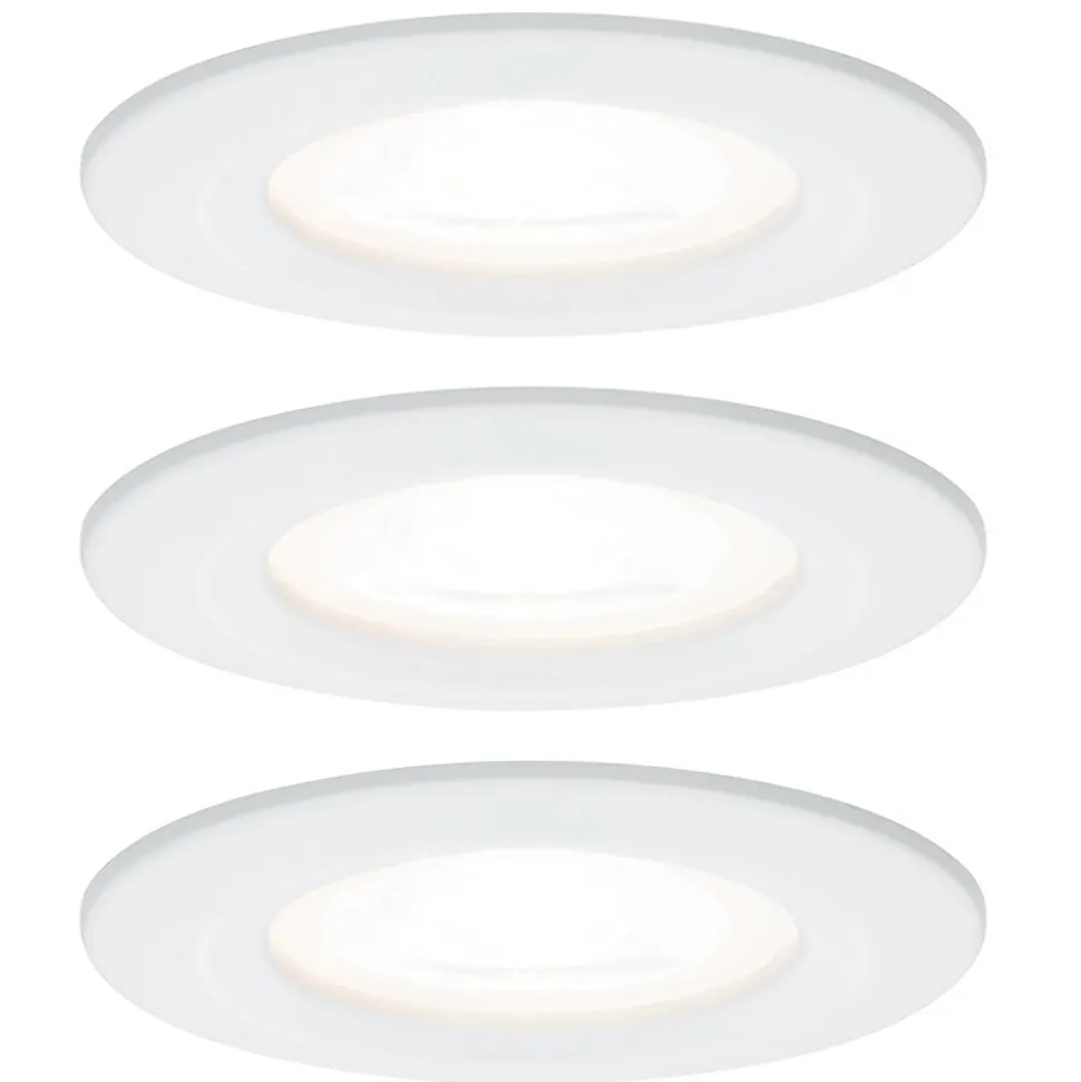 Paulmann Inbouwspot Nova Wit Rond 6,5W IP44 3st